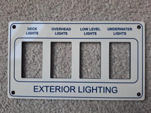 Fairline Four Gang Switch Panel